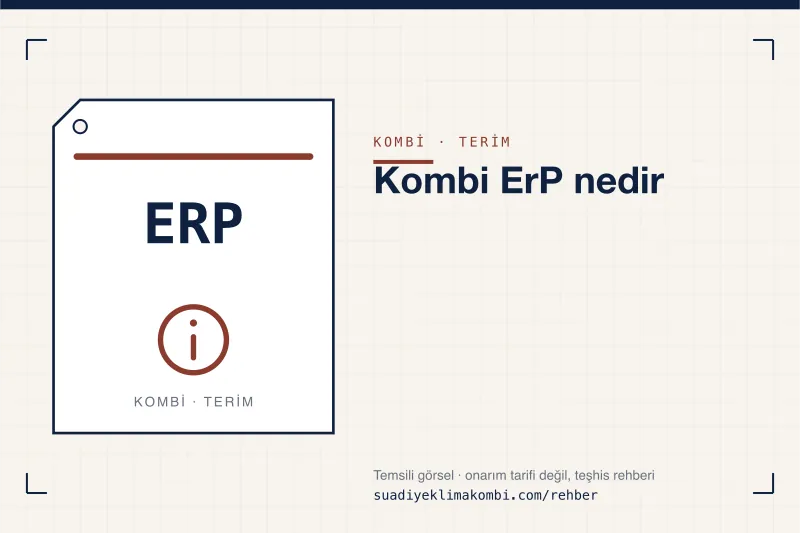 Temsili görsel: "Kombi ErP nedir" konulu kombi rehber kartı, terim