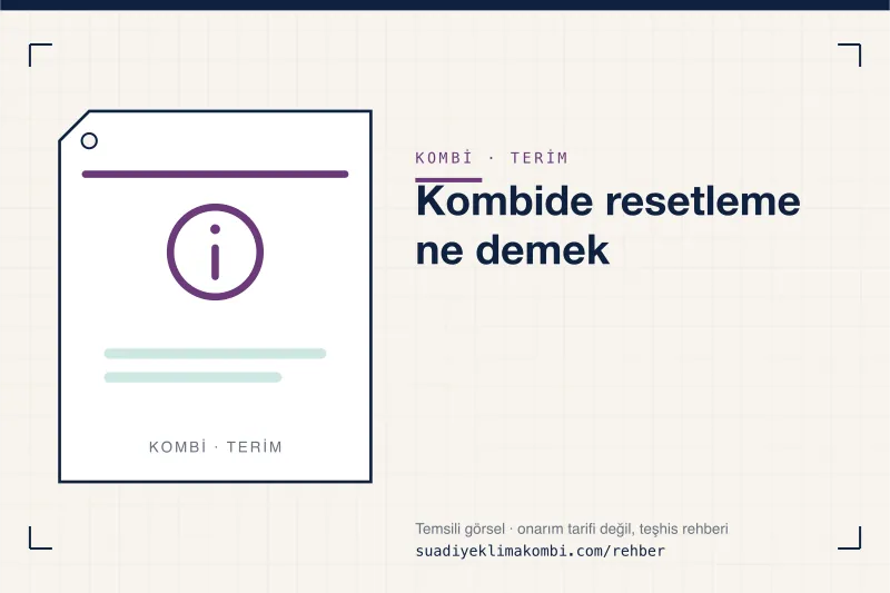 Temsili görsel: "Kombide resetleme ne demek" konulu kombi rehber kartı, terim